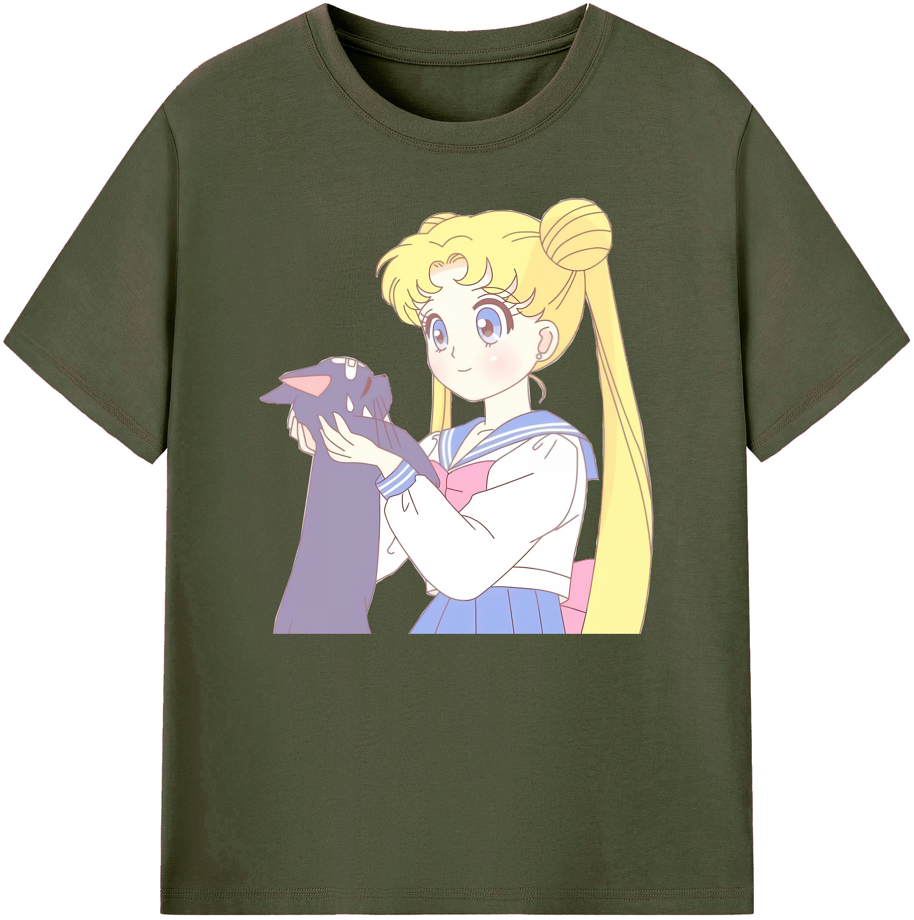 （画像用） 美少女戦士セーラームーン 愛野 美奈子 あいの みなこ Sailor Moon Aino Minako 綿100％ メンズ半袖Tシャツ｜肌触りやわらか＆通気性